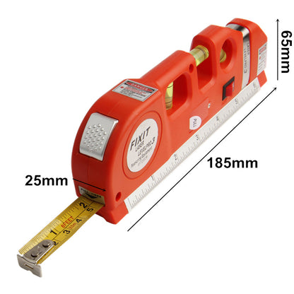 Appareil de mesure verticale en ligne avec le niveau laser.