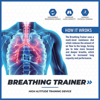 Appareil d'entraînement pulmonaire efficace dans de nombreuses maladies respiratoires.