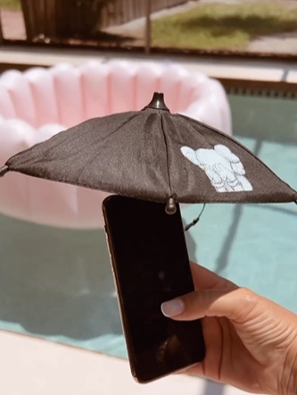 Parapluie de téléphone pour pare-soleil.